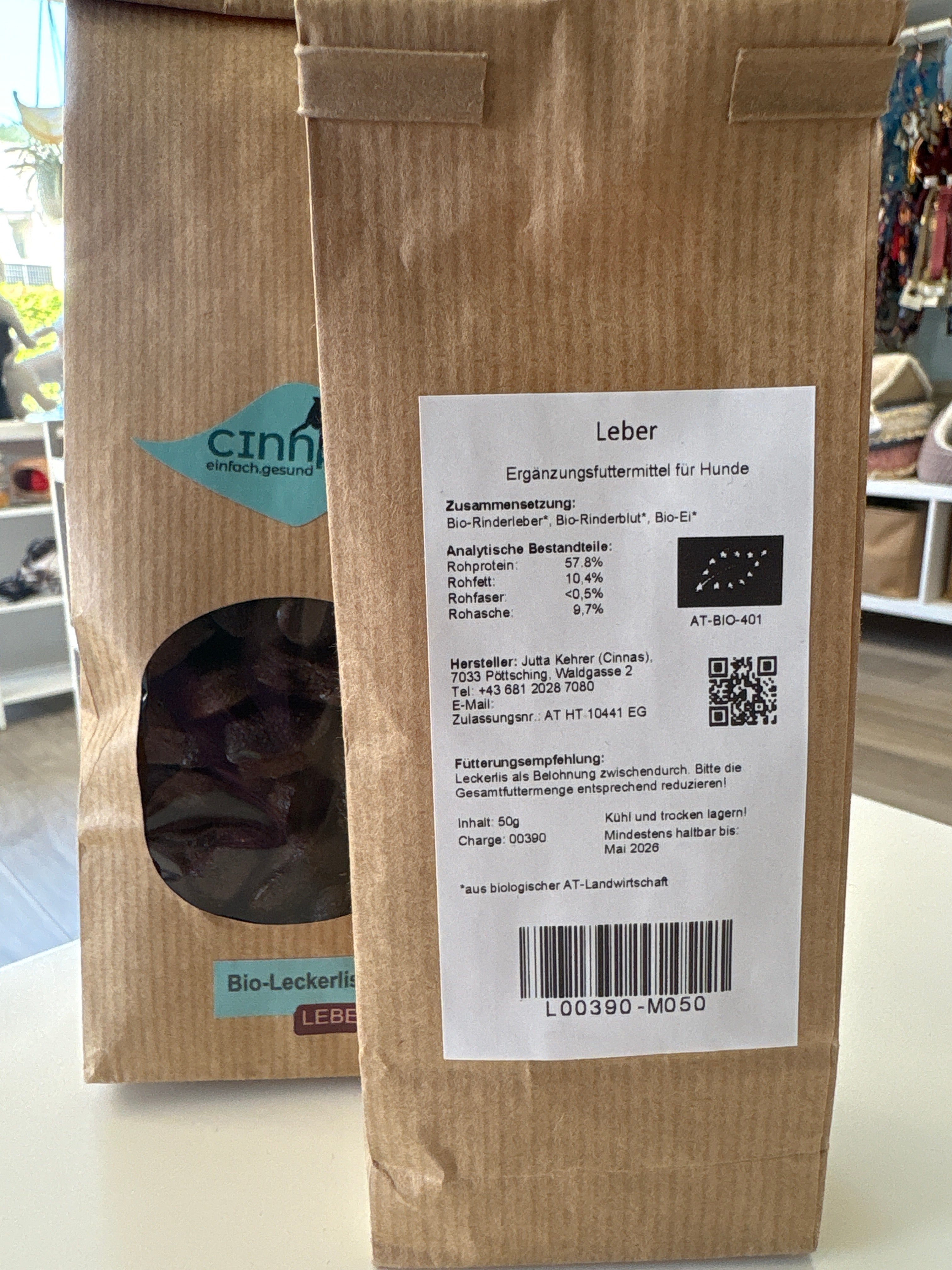 Bio Rinder Leber Minis 50g