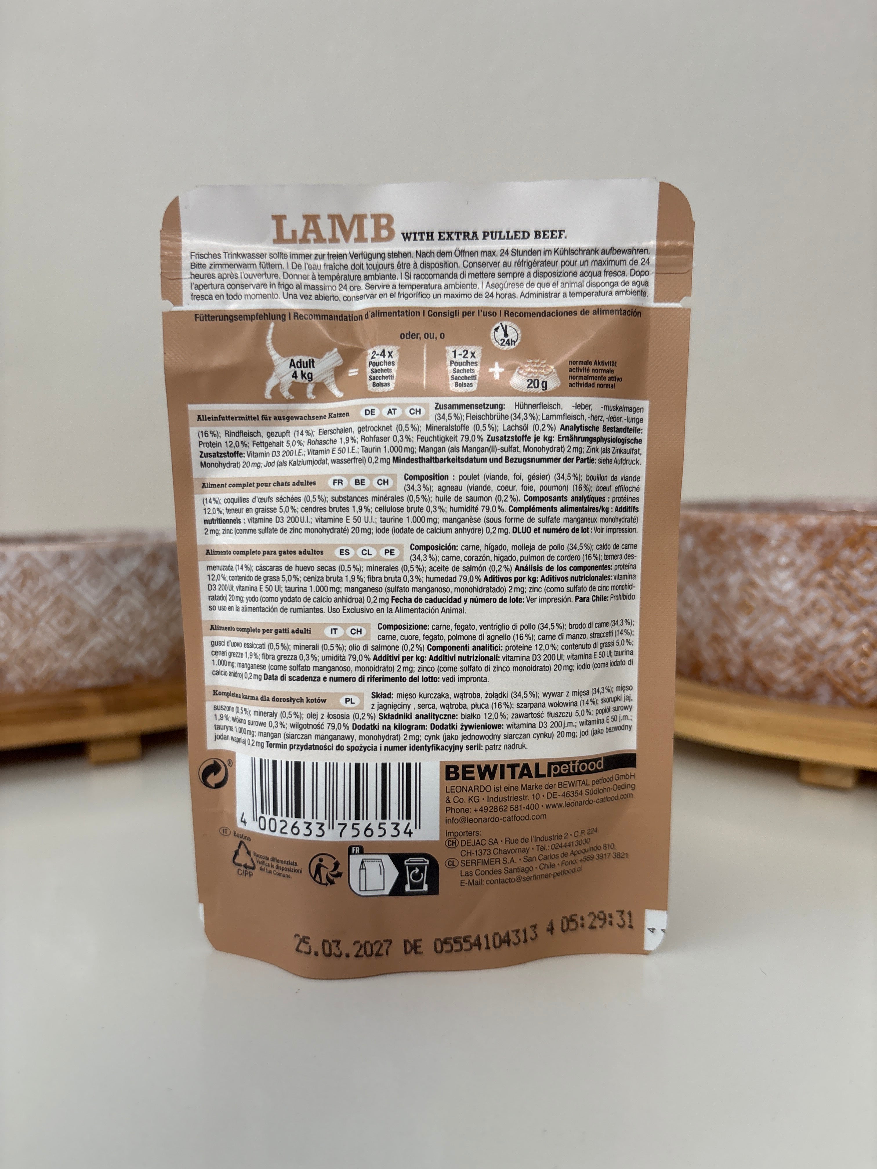 Leonardo Lamb + Pulled Beef 70g