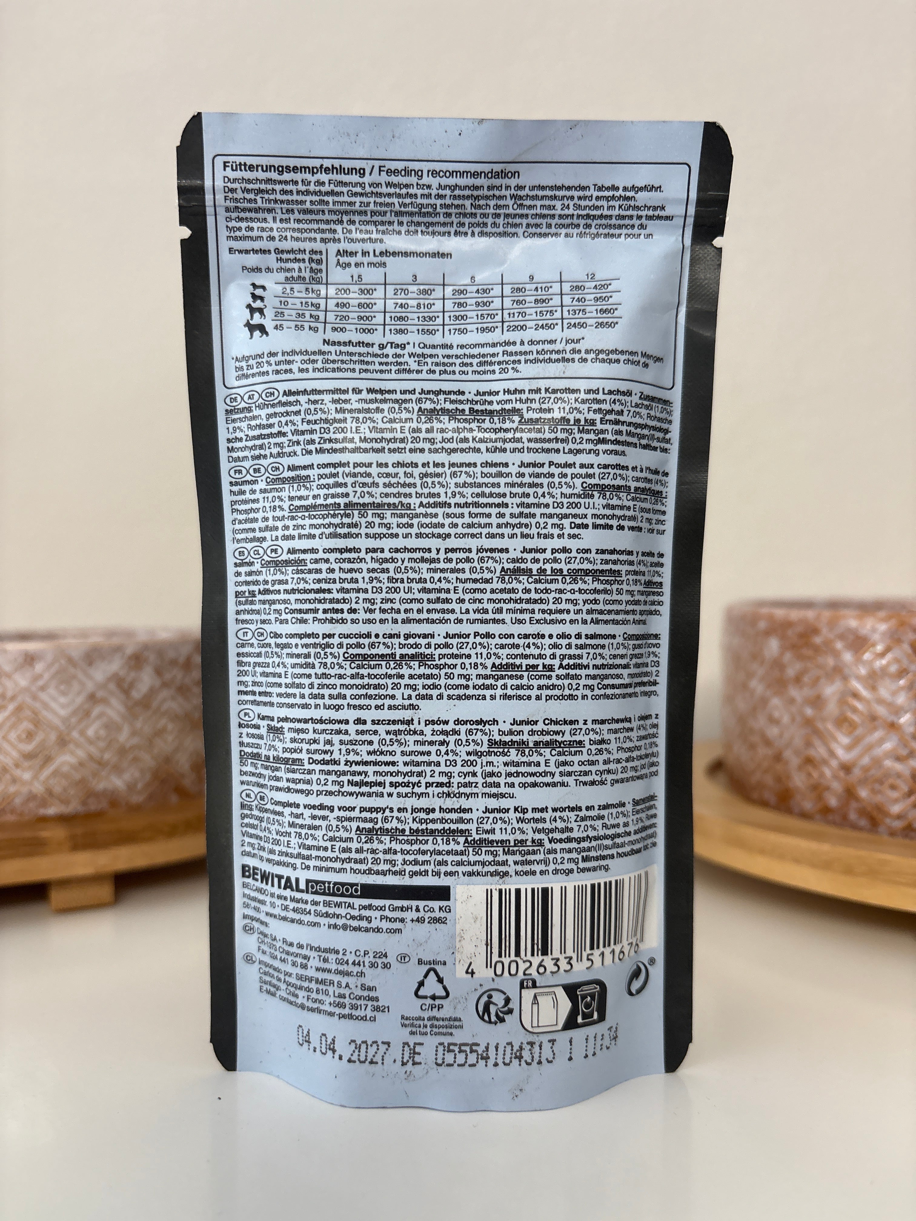 Belcando Junior Huhn mit Karotte 125g