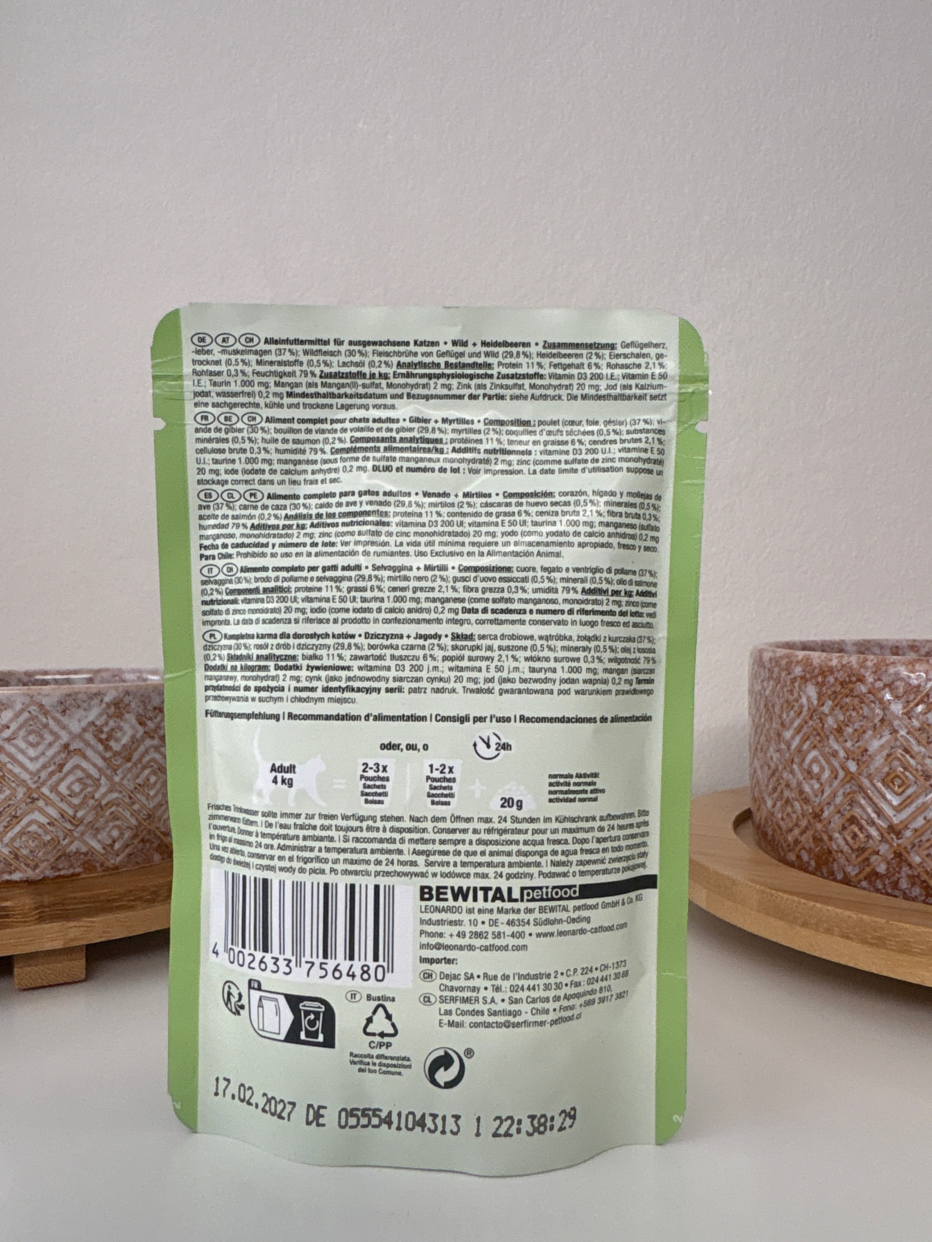 Leonardo Wild+Heidelbeeren 85g