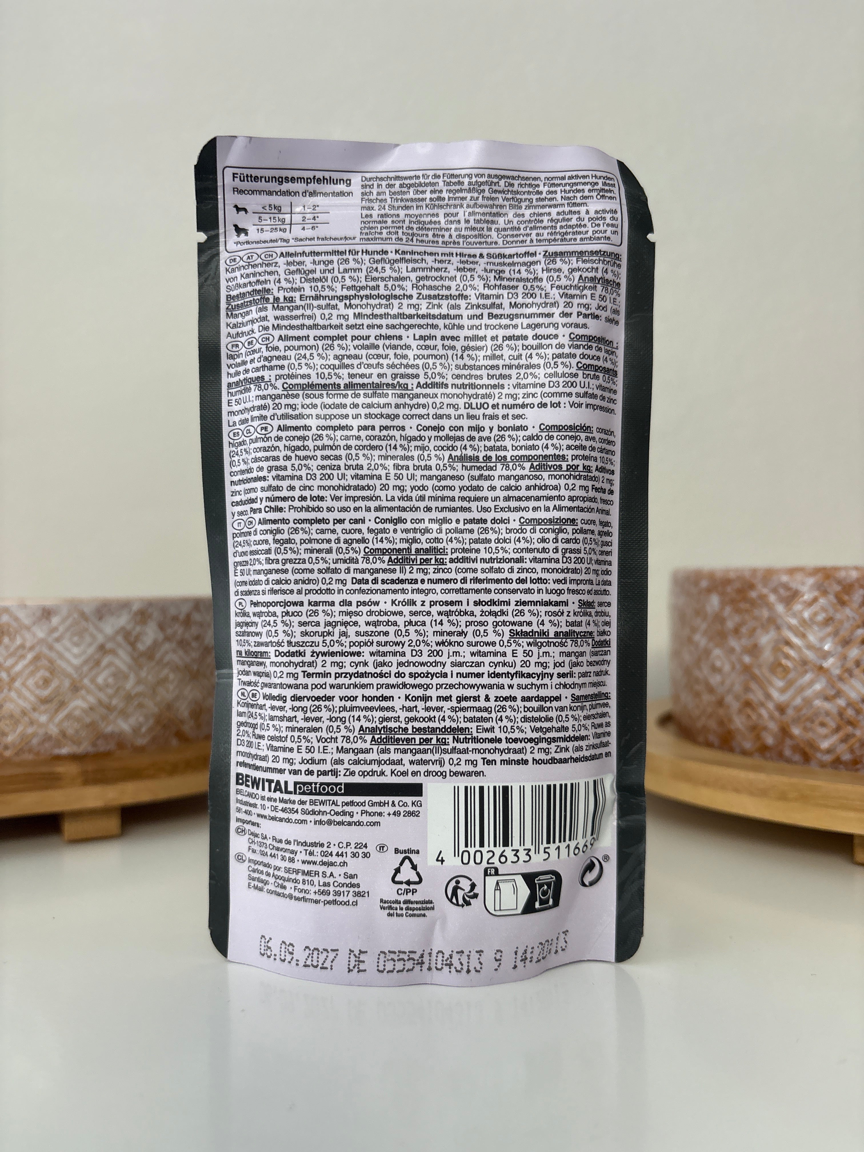 Belcando Kaninchen mit Hirse 125g