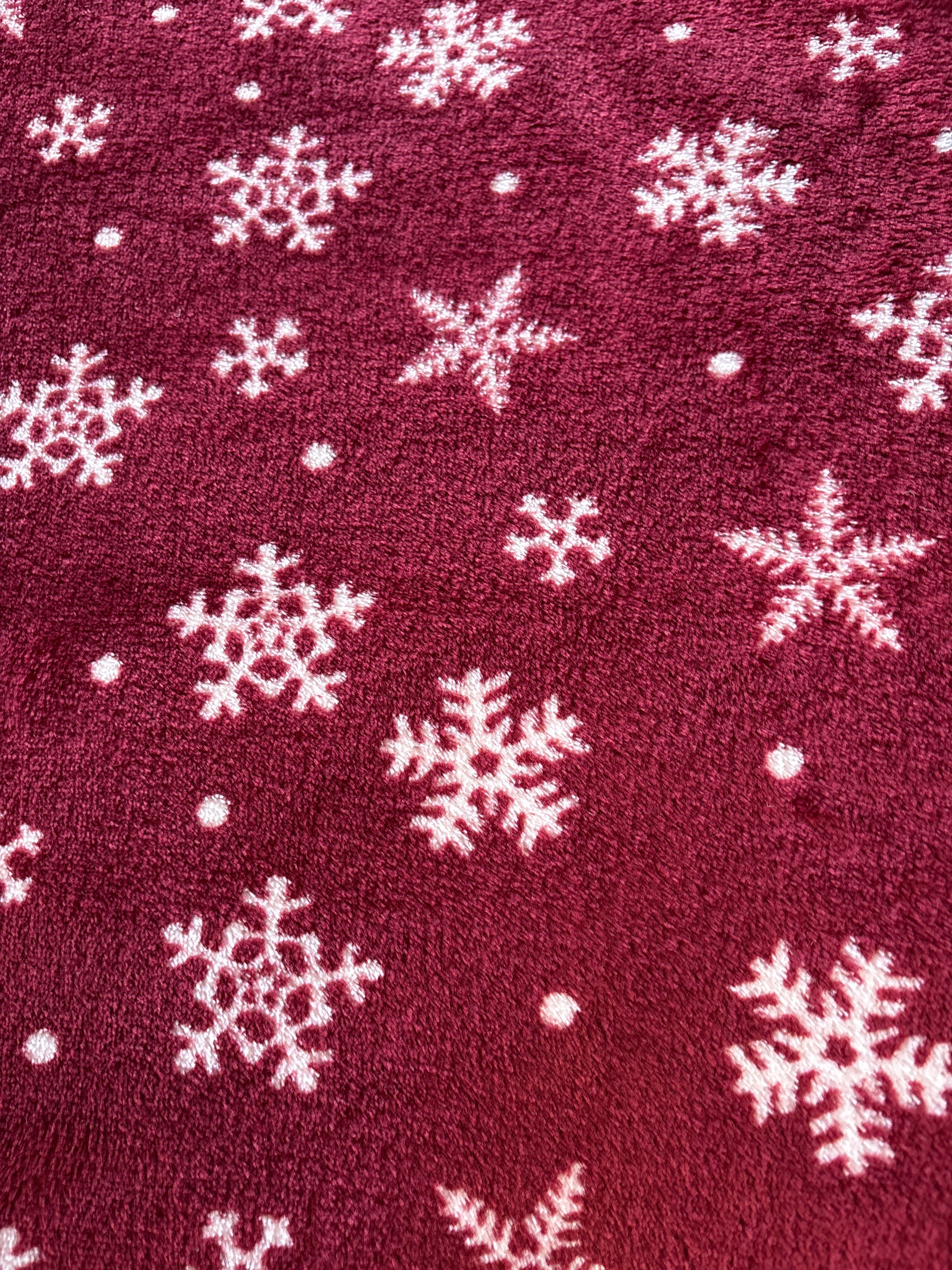 Hundedecke M | rote Schneeflocke