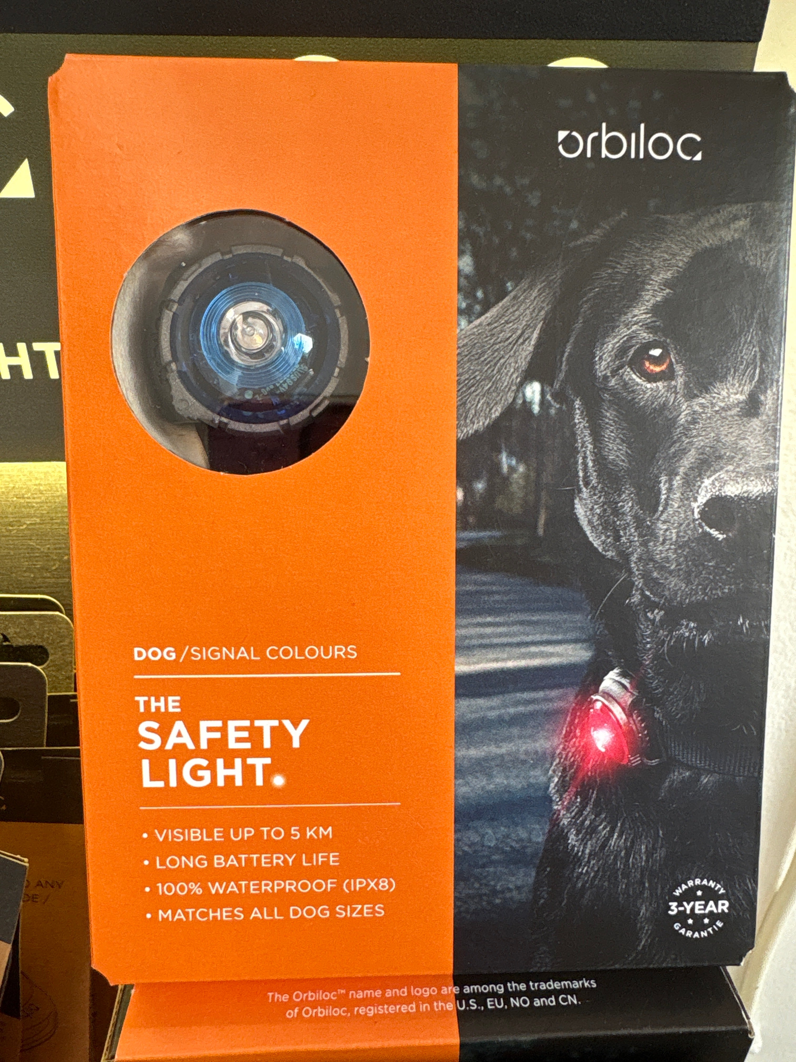 Orbiloc Safety Light Dog Dual BLUE