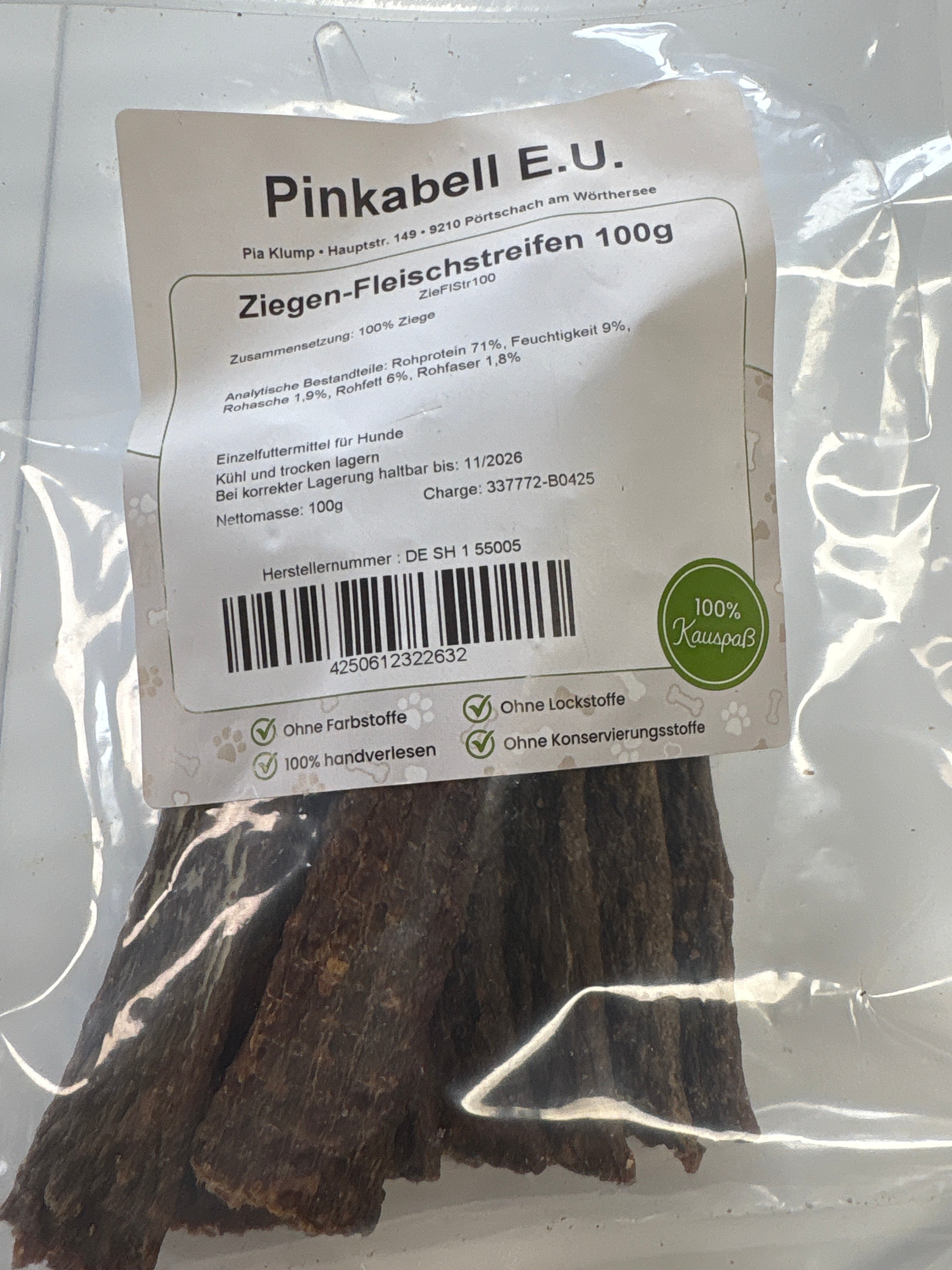 Ziegen-Fleischstreifen 100g