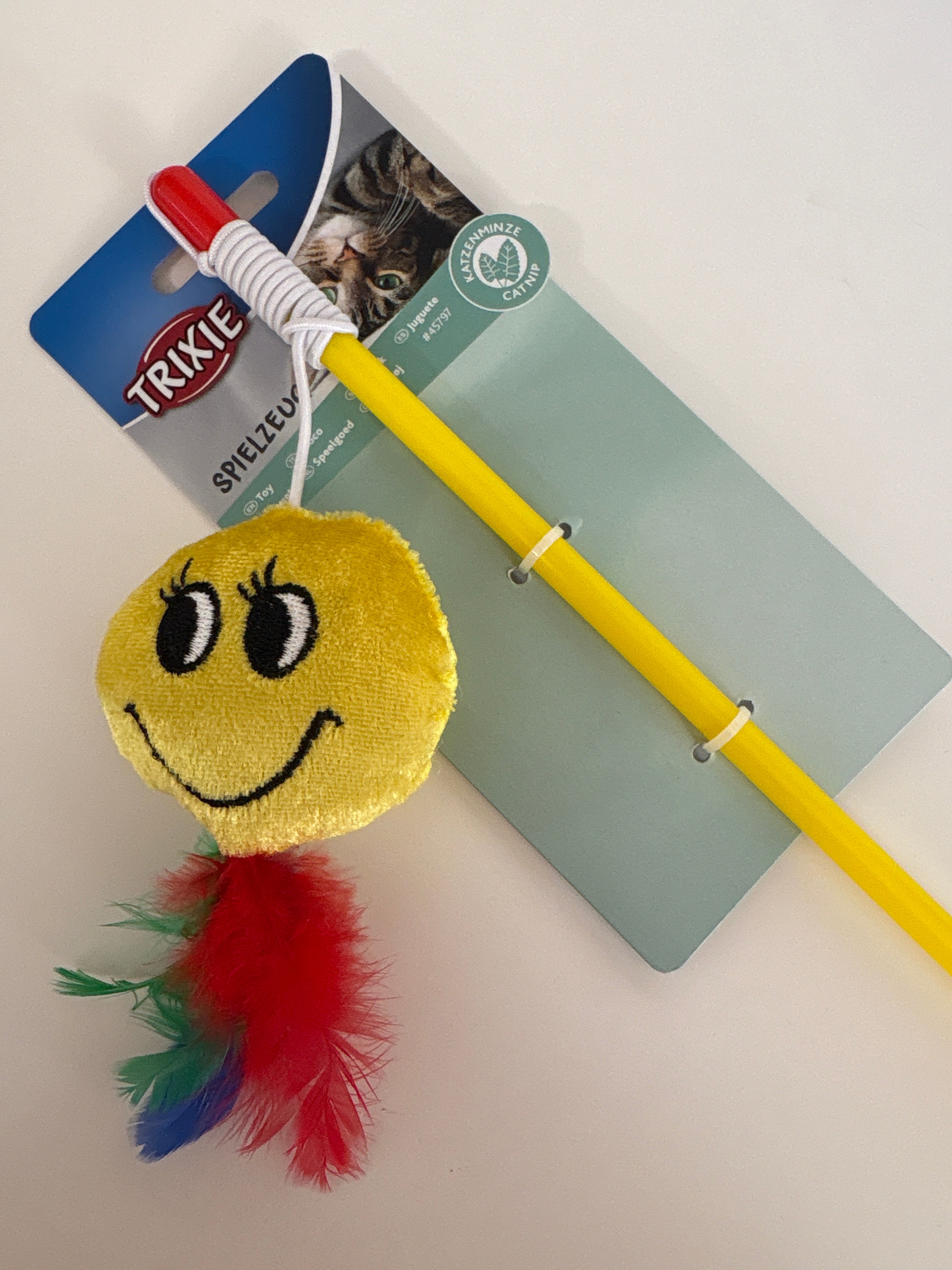 Spielangel Smiley mit Katzenminze