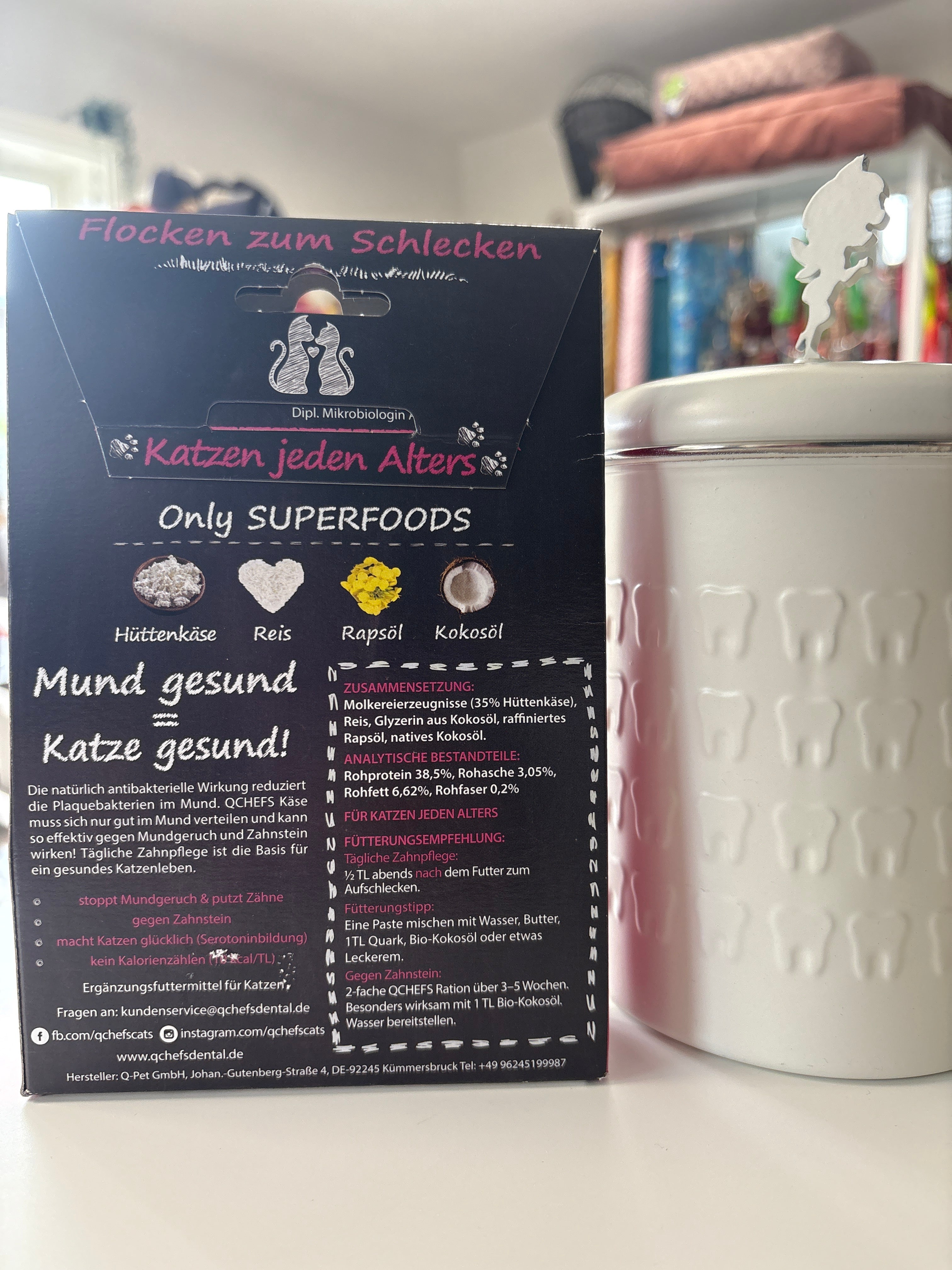 Zahnputzflocken Katze