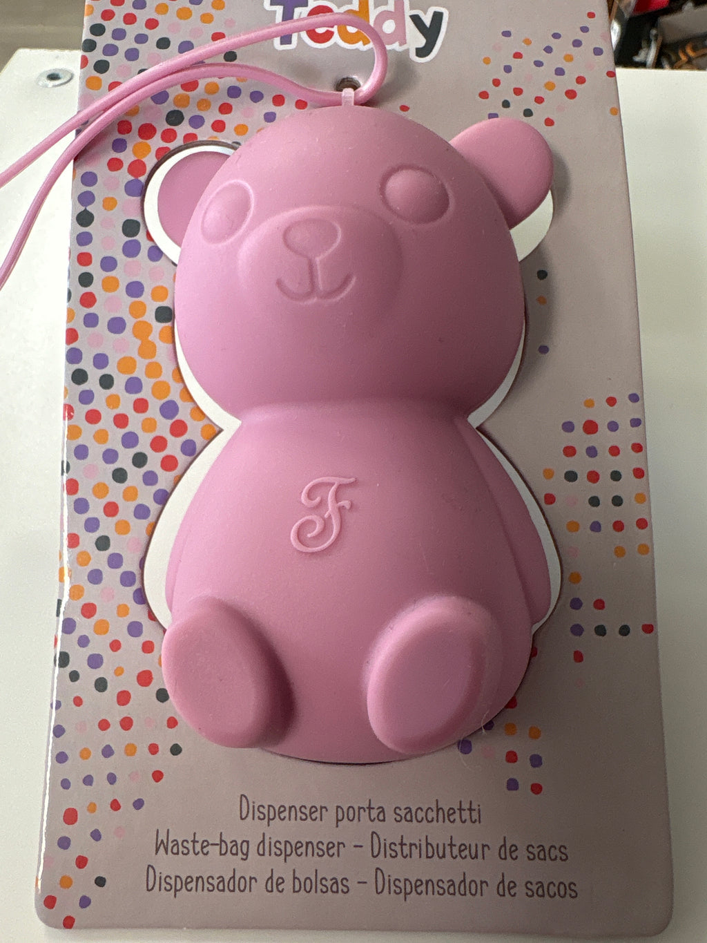 Wastebag Dispenser Teddy Rosa