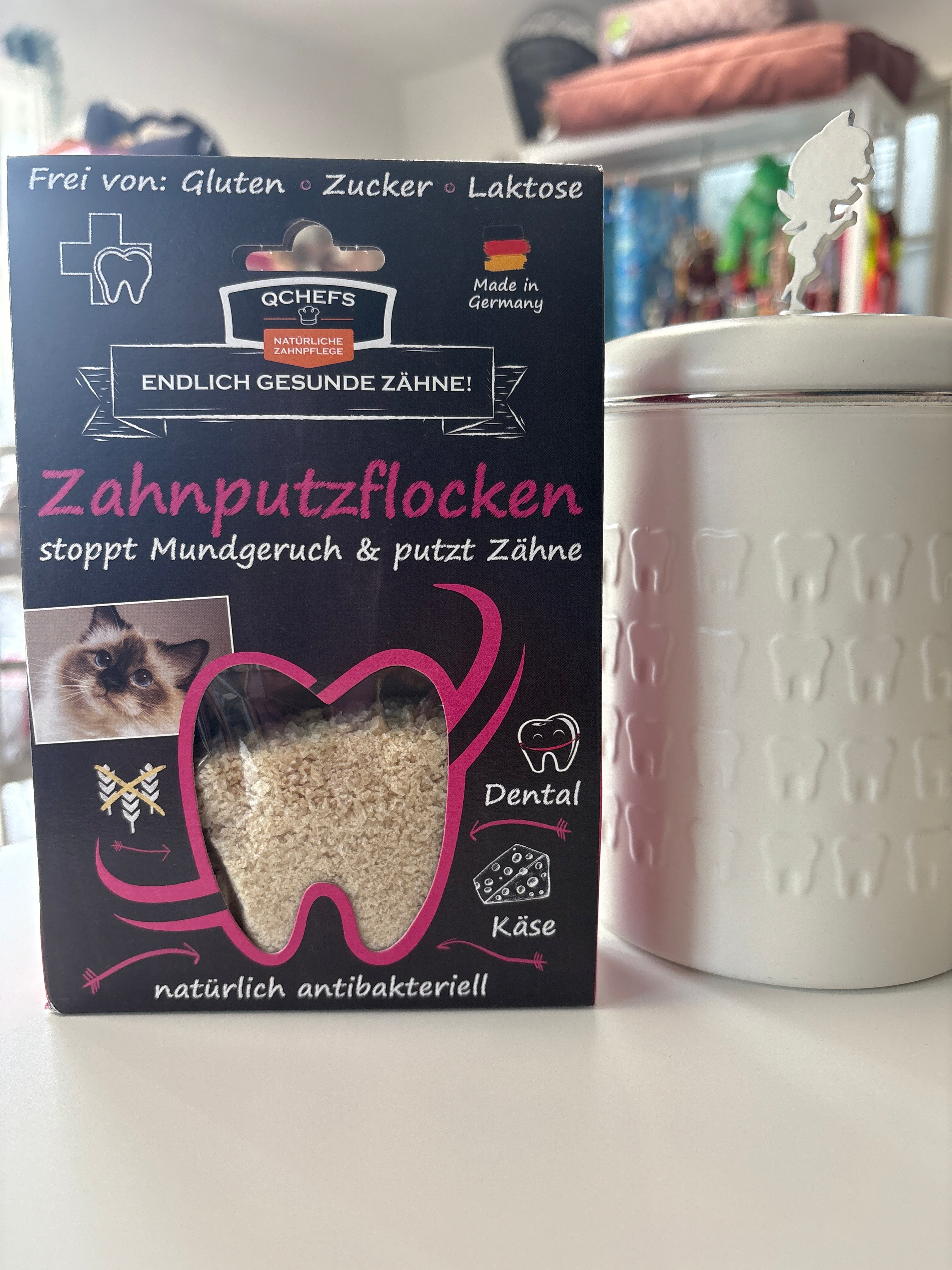 Zahnputzflocken Katze