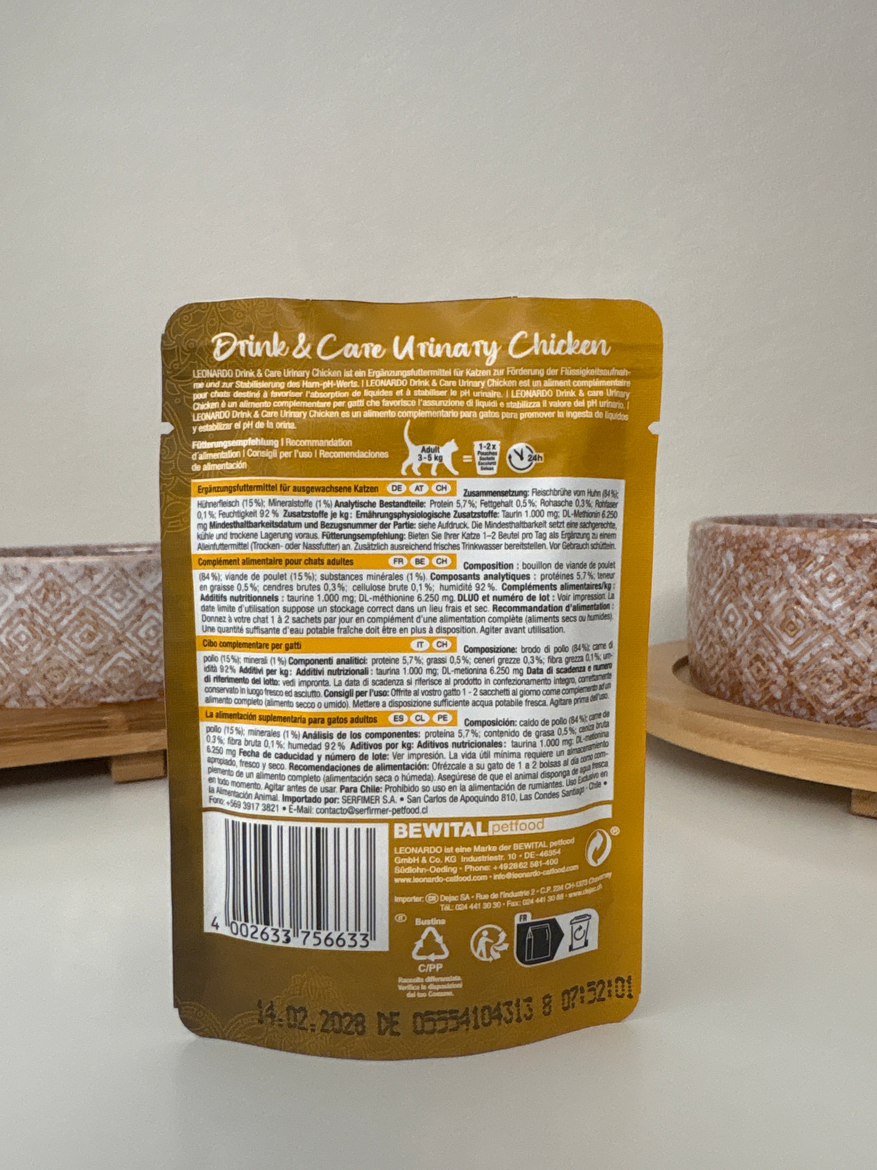 Leonardo Drink&Care Urinary Chicken 40g
