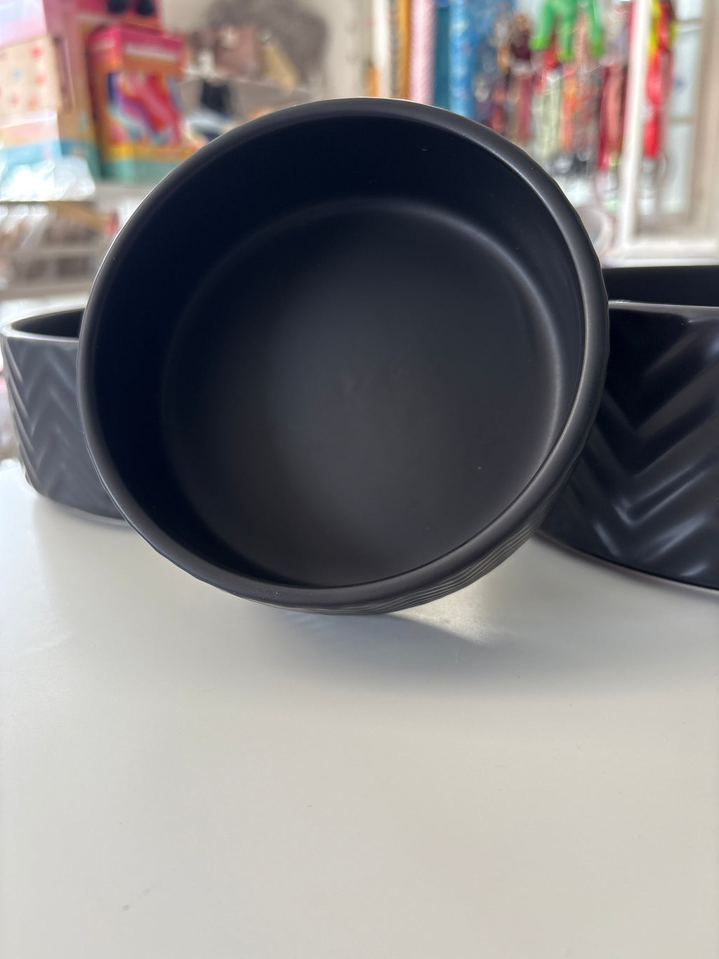 Napf Keramik schwarz 20cm