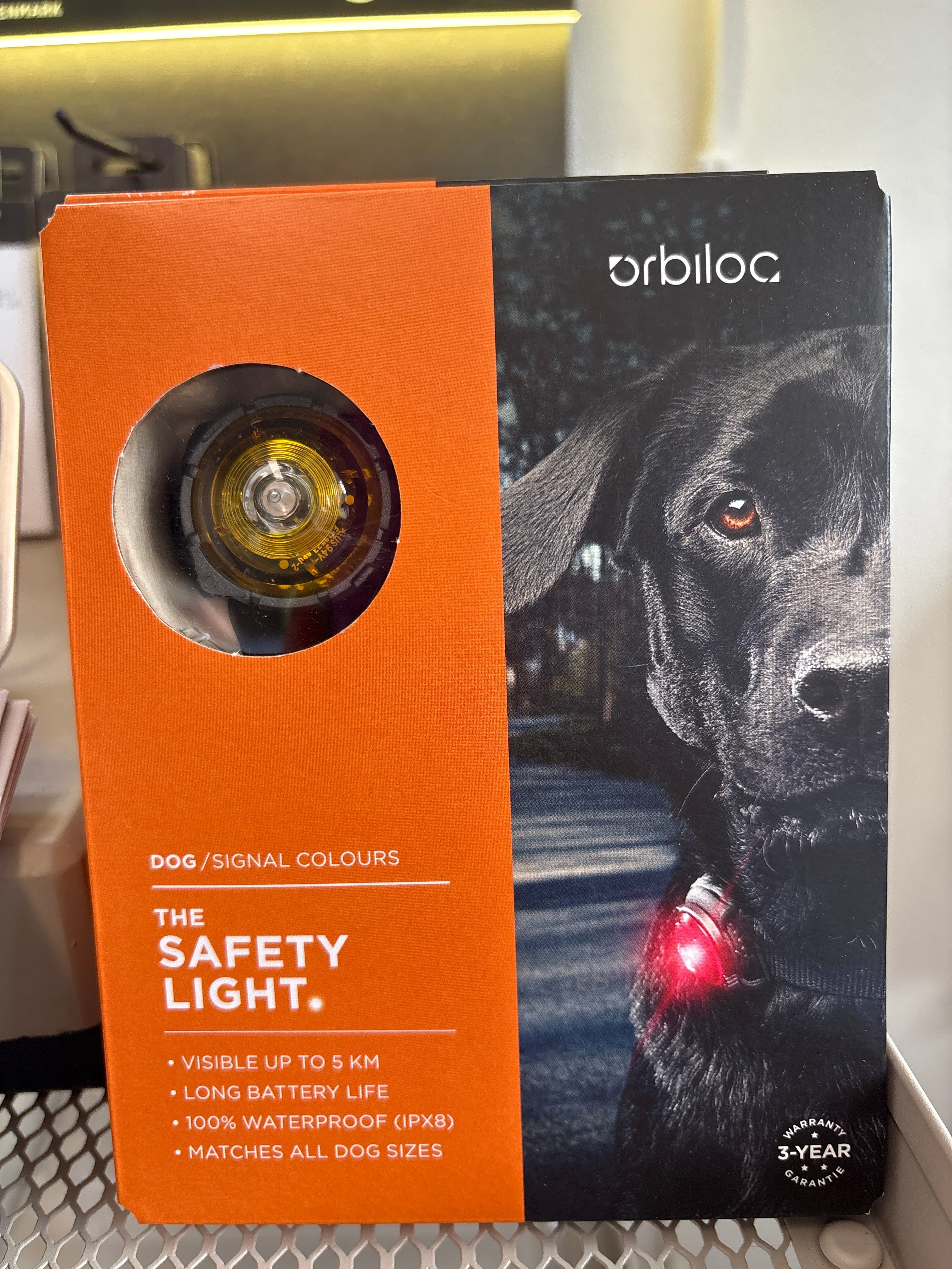 Orbiloc Safety Light Dog Dual YELLOW