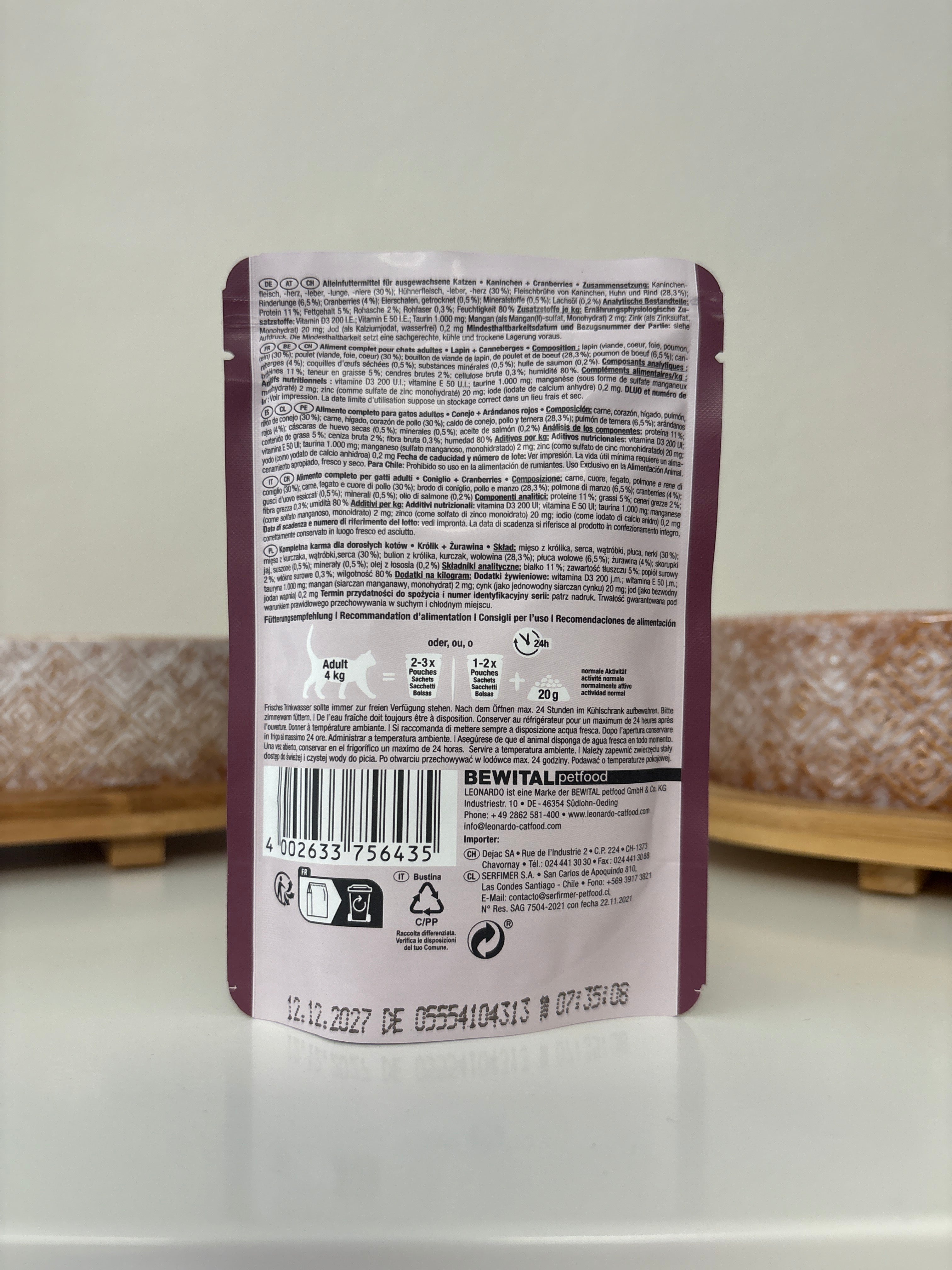 Leonardo Kaninchen+Cranberries 85g