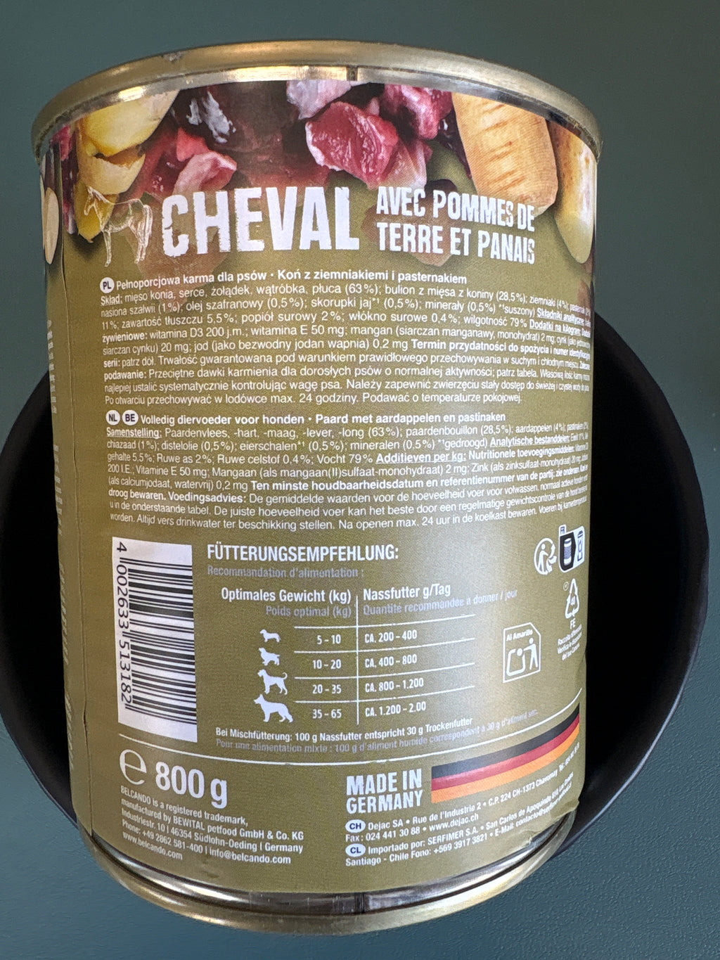 Belcando Pferd mit Kartoffel 800g