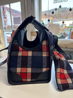 Hundetasche Mokka / BLAU