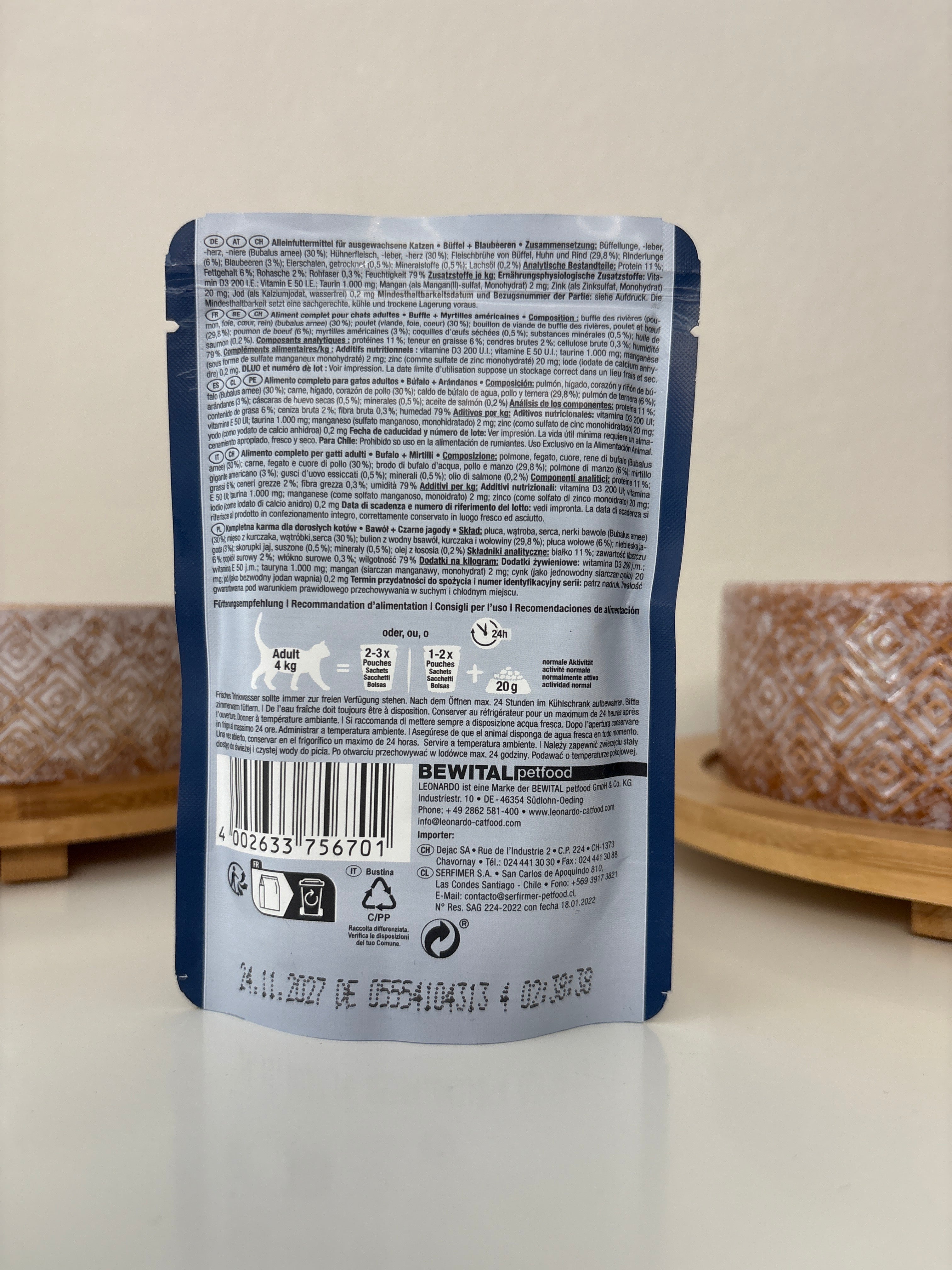 Leonardo Büffel+Blaubeere 85g