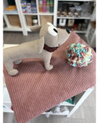 Hundedecke S | Cord - Altrosa